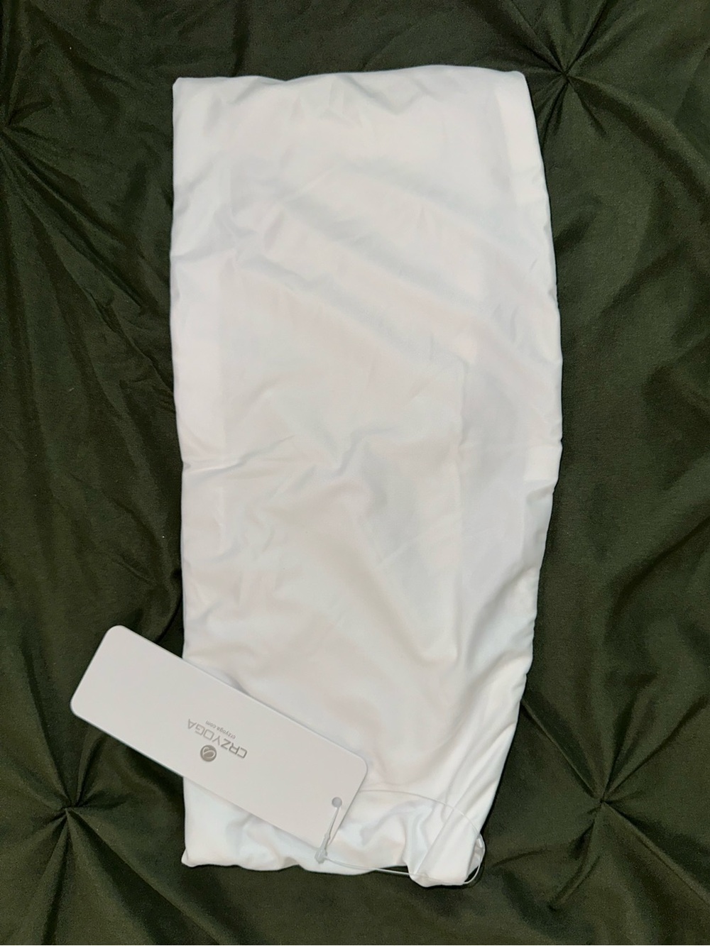 CRZ Yoga White Stretch Bandeau